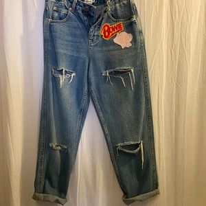 Customized mom jeans